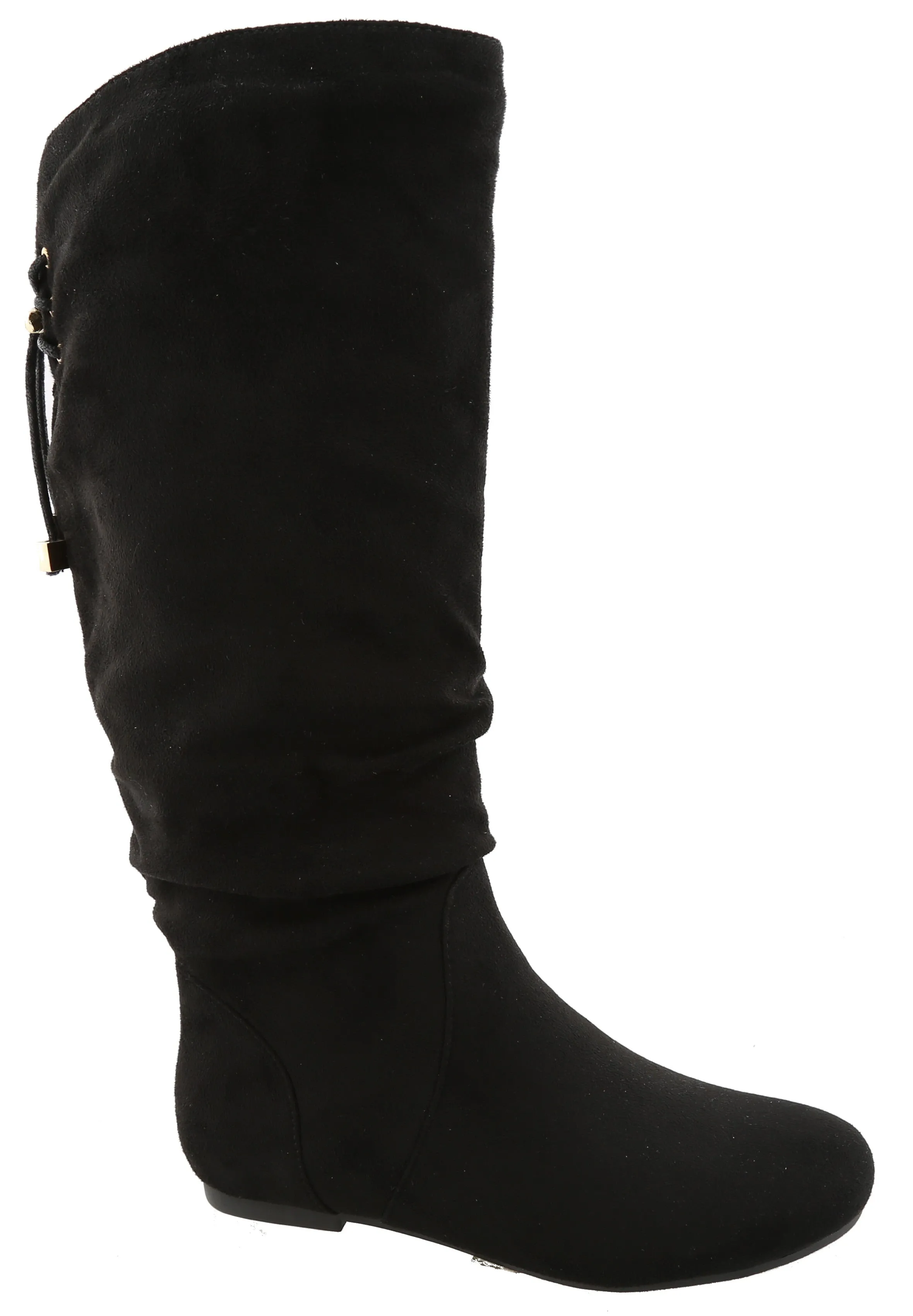 Top Moda Women's Slouchy Knee High Flat Heel Boot