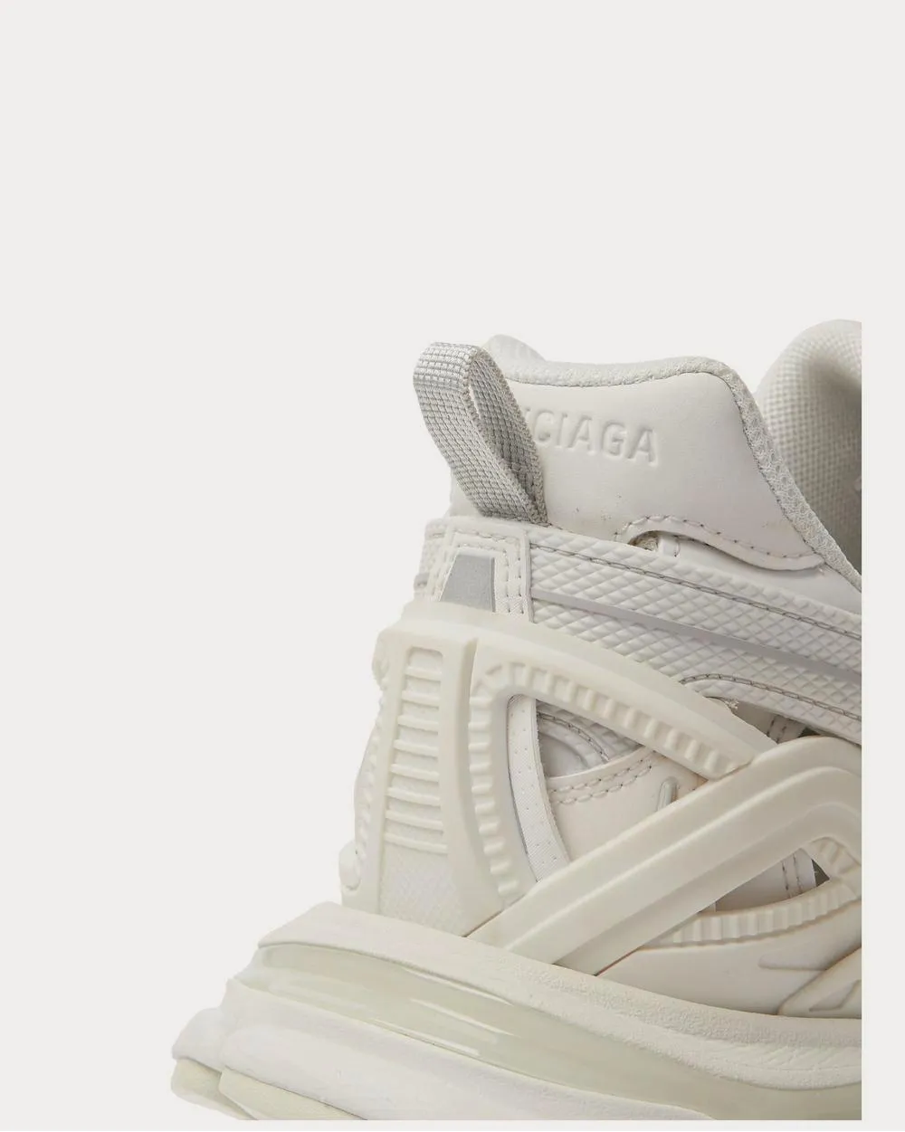 Track.2 Nylon, Mesh and Rubber  White low top sneakers
