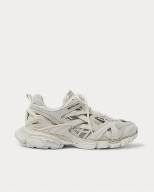 Track.2 Nylon, Mesh and Rubber  White low top sneakers