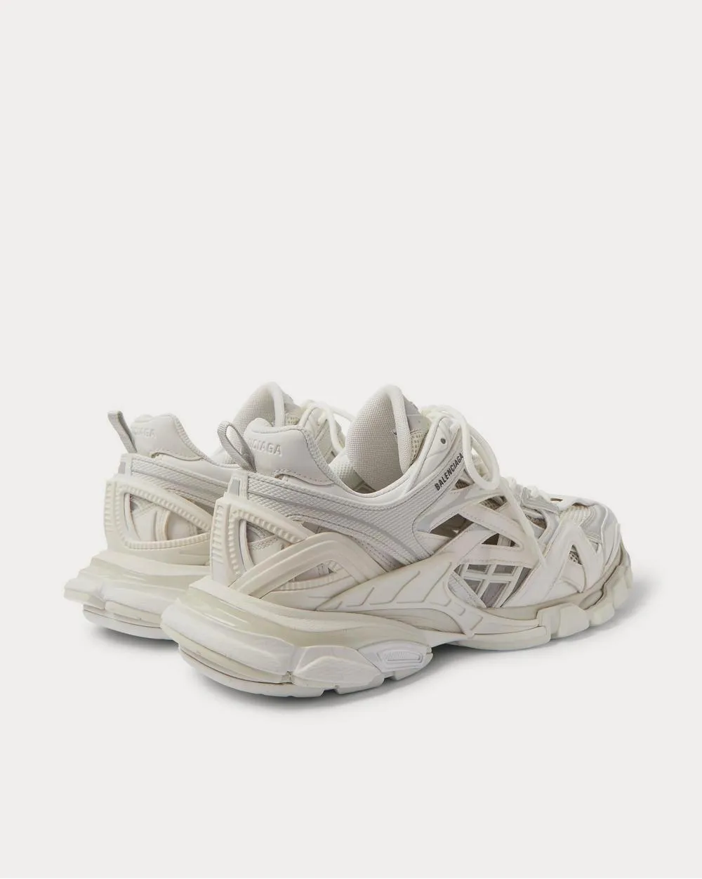 Track.2 Nylon, Mesh and Rubber  White low top sneakers