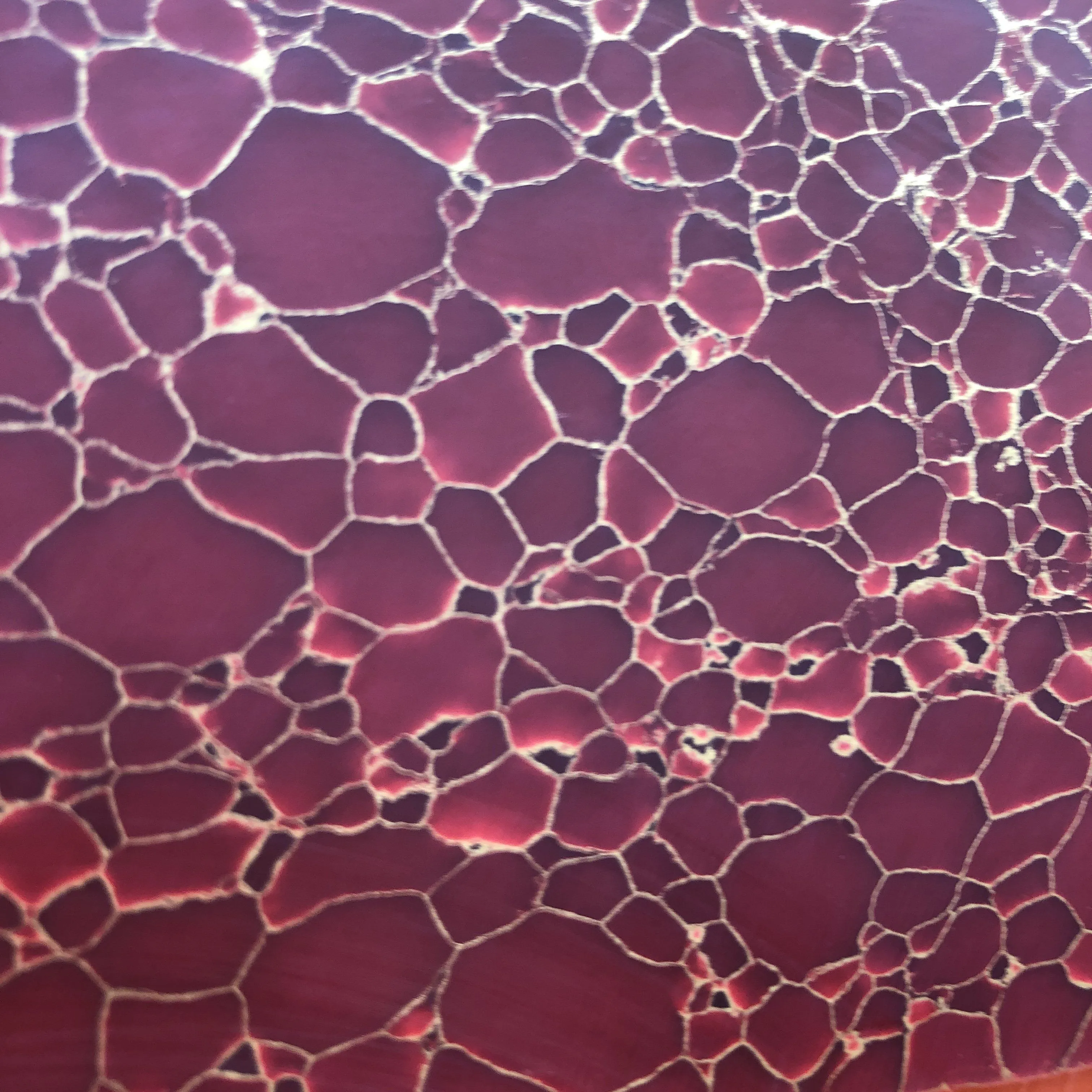 TruStone- Red with Gold Web - 1.5" x 6"- 1 Piece