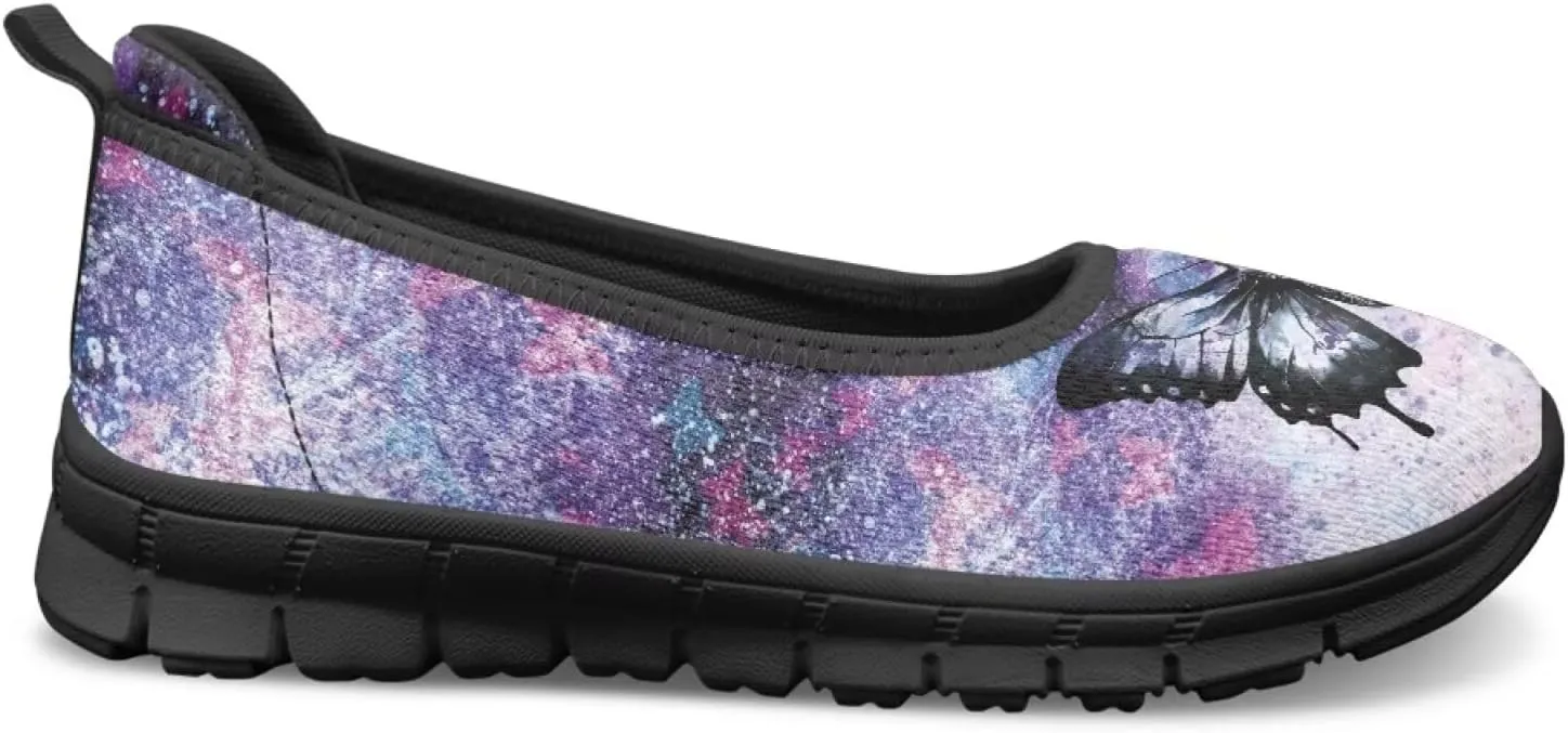 UNICEU Womens Slip On Shoes Fashion Low Top Breathable Loafers Casual Lightweight Non-Slip Running Work Sneakers