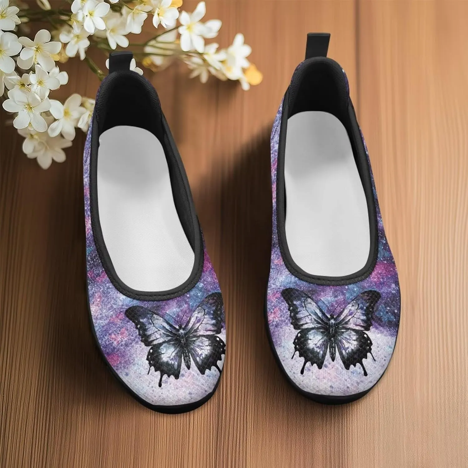 UNICEU Womens Slip On Shoes Fashion Low Top Breathable Loafers Casual Lightweight Non-Slip Running Work Sneakers