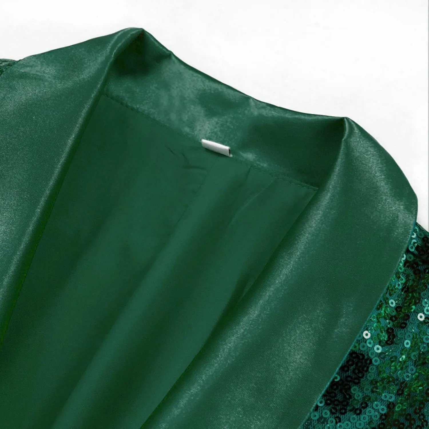 Womens 2024 Fashion Sexy Sequin Solid Blazers Deep V Neck Long Sleeve Pockets Cardigans Party Work Commuting Jackets