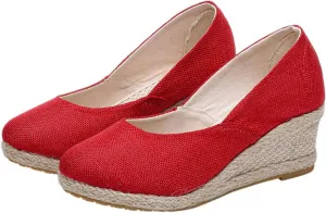 Womens Sandals Closed Toe Espadrilles Shoes Wedges Platform Mid Low Heel Dress Sandals