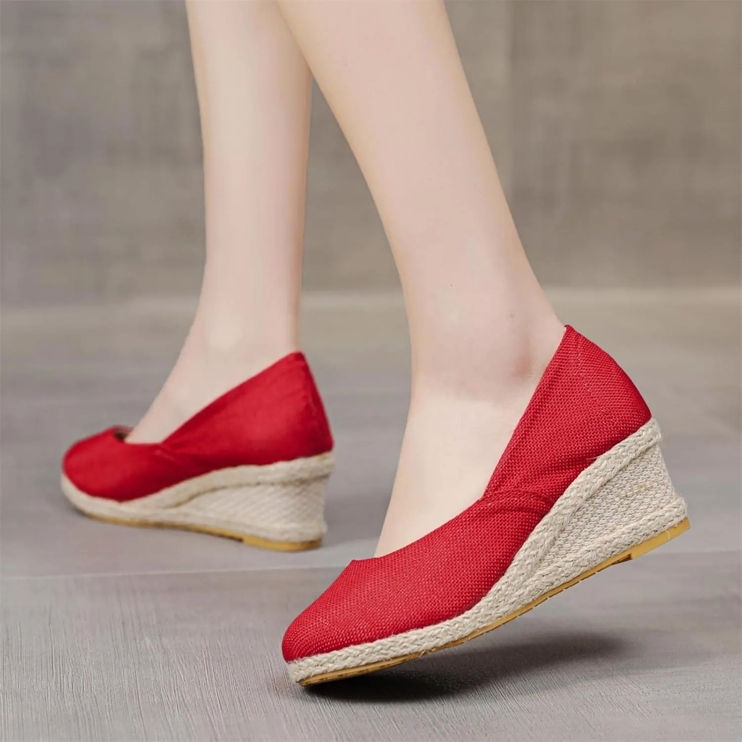Womens Sandals Closed Toe Espadrilles Shoes Wedges Platform Mid Low Heel Dress Sandals